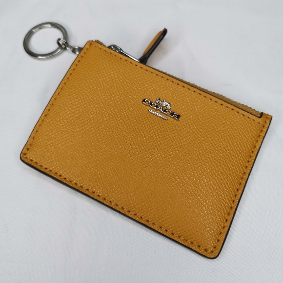 Coach Mini Skinny ID Case keyring coin purse